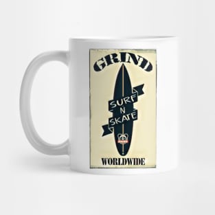 Grind Surfboard Mug